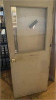 Vintage commercial door with window