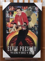 Elvis Presley King of Rock and Roll Framed Print