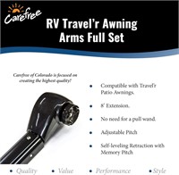 Carefree OVJVAPHW Travel'r Black Awning Arms