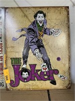 THE JOKER METAL SIGN