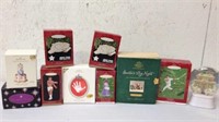 Hallmark keepsake ornaments in boxes and more