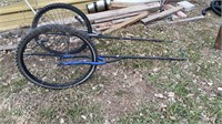 Pull Behind Cart W/ Bicycle Tires - Great for