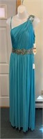 Ocean Blue Shimmer Dress Sz 12 Style # 59223
