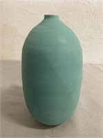 Signed Ceramic Flower Vase 7.5" Tall