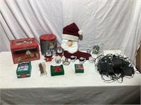 Assortment of Christmas decorations