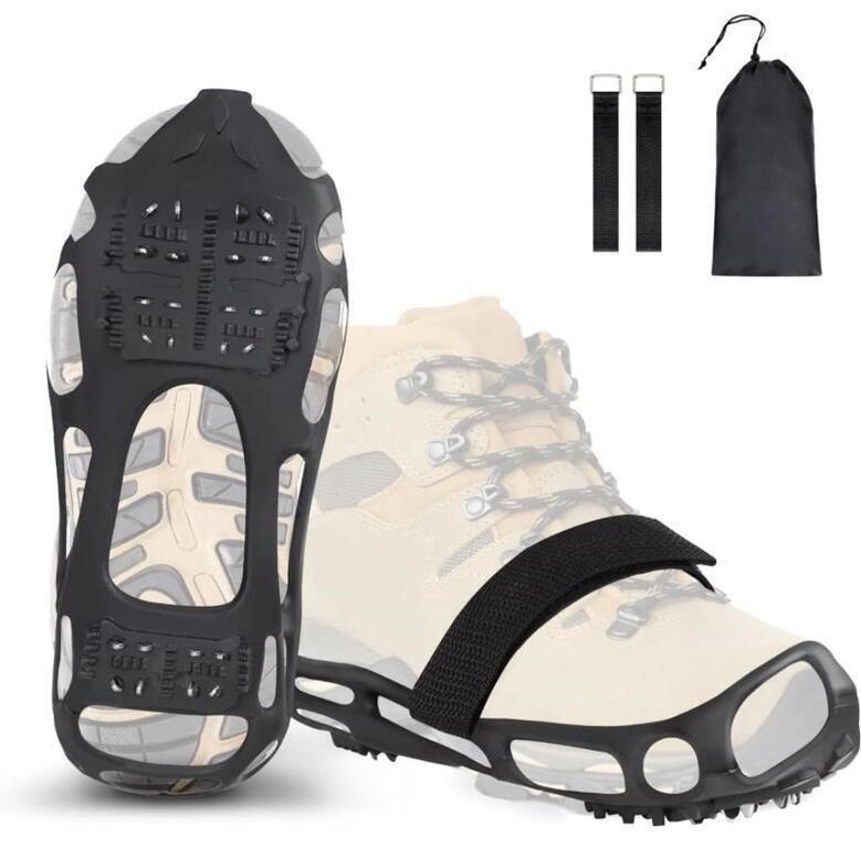 ZOMAKE, ICE CLEATS CRAMPONS FOR WINTER BOOTS,