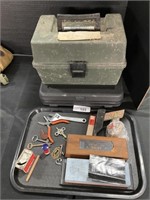 Ammo Box, Acme Oil Stone, Black & Decker Drill.