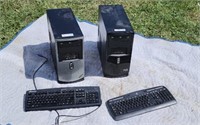 Two desk top computer