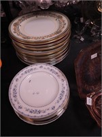 China plates including Spode, Haviland, Royal