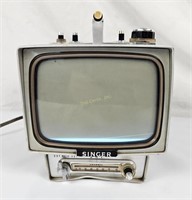 Vintage Singer Tv6u Portable Antenna Tv