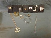 Great Assortment of Costume Jewelry Including