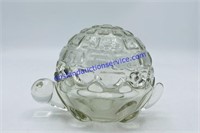 Glass Covered Turtle Dish