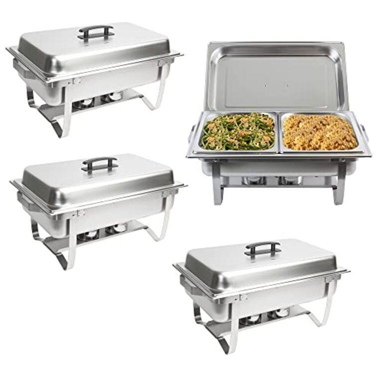 EHOMEA2Z Chafing Dish Buffet Set (4 Pack) Chafers