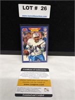 Signed Warren Moon Football Card w/ COA