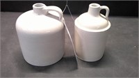 2 PIECE STONEWARE JUGS