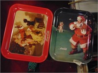 (2) Coca-Cola Trays