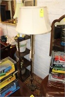 Antique Metal Floor Lamp w/ claw feet