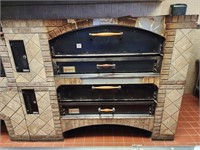 Marsal MB-866 STACKED Gas Brick Lined Pizza Oven
