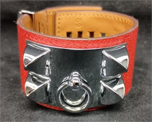 Hermes Collier De Chien leather bracelet