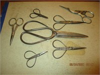 Lot of 7 Pairs of Scissors