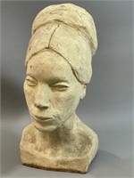 Stoneware Woman's Bust