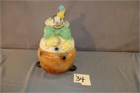 Clown Cookie Jar---Brush