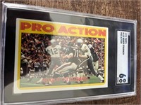 1972 topps in action roger staubach psa 6