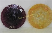 Imperial Grape 6" plates - marigold & purple