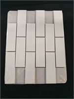 38 Pcs. Retro Brick White Matte Wall/Floor Tile