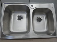 KRAUS STAINLESS KITCHEN DOUBLE WELL SINK