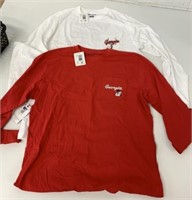 2 New Champion Size XL Georgia Long Sleeve Shirts