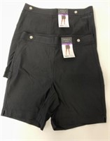 2 New Pairs Ladies Rafaella Size 16 Shorts