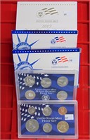 2005, 2006, 2007 U.S. Mint Proof Sets