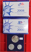 (3-pc.) Silver Set, (2) U.S. Mint Proof Sets
