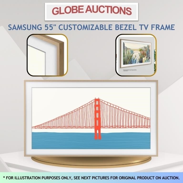 SAMSUNG 55" CUSTOMIZABLE BEZEL TV FRAME(MSP:$199)