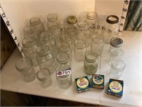 Ball canning jar group- clear