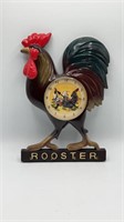 12" Rooster Clock & Utensil Holder