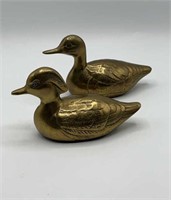 Pair 6" Brass Ducks