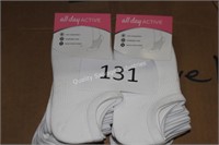 2-6pr ladies no shoe socks size 5-10