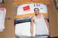 6- hanes men’s tank tops size 2XL