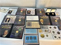 Presidential Coin & Stamp Collection Assorted