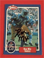 Ron Mix Signed Hall of Fame Card