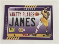 2020 NBA Hoops LeBron James Vanity Plates SP