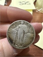 Silver standing liberty coin