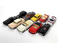 Lot of (10) Diecast Cars, 4"-5" Long