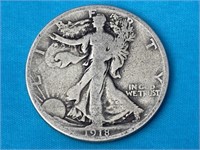 1918-S Walking Liberty Silver Half Dollar