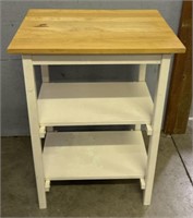 3-Tier White Wood Kitchen Shelf