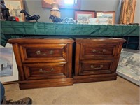 Strathroy Two Drawer wooden side table