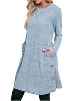 ($49) Jescakoo Womens Long Sleeve Dress,XL