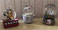 3 Musical Snow Globes - Disney, Olympics & Vegas